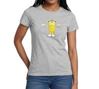 Spreadshirt Janosch Tiger Pose Frauen T-Shirt, S, Grau meliert