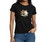 Spreadshirt Katzen Ja, AFD Nein Anti-AFD Frauen T-Shirt, XXL, Schwarz