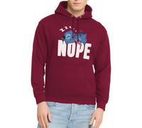 Spreadshirt Lilo & Stitch | Schlafender Stitch Nope Unisex Hoodie, XXL, Bordeaux