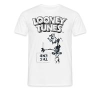 Spreadshirt Looney Tunes Wile E. Coyote The End Männer T-Shirt, S, Weiß