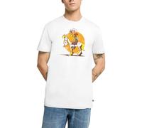 Spreadshirt Lucky Luke Jolly Jumper im Sonnenuntergang Männer Premium T-Shirt, XXL, Weiß