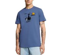 Spreadshirt Lucky Luke mit Jolly Jumper und Rantanplan Männer Premium T-Shirt, L, Taubenblau