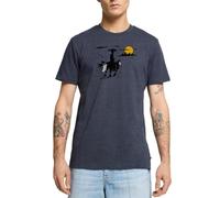 Spreadshirt Lucky Luke mit Jolly Jumper und Rantanplan Männer Premium T-Shirt, M, Jeansblau