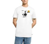 Spreadshirt Lucky Luke mit Jolly Jumper und Rantanplan Männer Premium T-Shirt, XL, Weiß