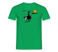 Spreadshirt Lucky Luke mit Jolly Jumper und Rantanplan Männer T-Shirt, 4XL, Kelly Green