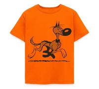 Spreadshirt Lucky Luke Rantanplan Design Kinder T-Shirt, 110/116 (5-6 Jahre), Orange