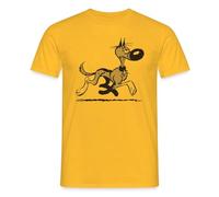 Spreadshirt Lucky Luke Rantanplan Design Männer T-Shirt, 3XL, Gelb