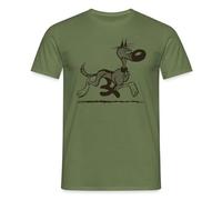 Spreadshirt Lucky Luke Rantanplan Design Männer T-Shirt, 3XL, Militärgrün