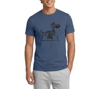 Spreadshirt Lucky Luke Rantanplan Design Männer T-Shirt, L, Dunkles Denimblau