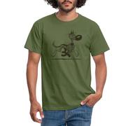 Spreadshirt Lucky Luke Rantanplan Design Männer T-Shirt, S, Militärgrün