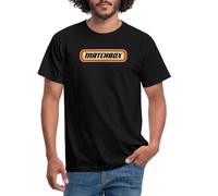 Spreadshirt Matchbox™ Offizielles Logo Orange, Gelb & Schwarz Männer T-Shirt, L, Schwarz