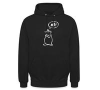 Spreadshirt Maus Lustiger Spruch Nö Bevor Du Fragst Nein Unisex Hoodie, S, Schwarz