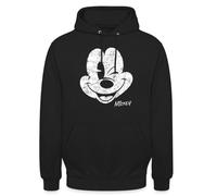 Spreadshirt Mickey & Minnie Retro Mickey Mouse Zwinkernd Unisex Hoodie