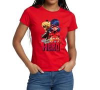 Spreadshirt Miraculous Be Your Own Hero Frauen T-Shirt, S, Rot