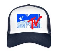 Spreadshirt MTV Logo Cooles Mond-Design Mit Astronaut Trucker Cap