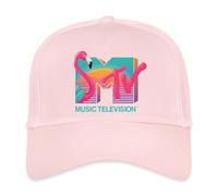 Spreadshirt MTV Music Television Flamingo-Logo Trucker Cap, One Size, Hellrosa