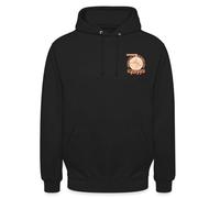 Spreadshirt Naruto Ichiraku Hidden Leaf Village Ramen Logo Unisex Hoodie, L, Schwarz