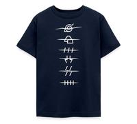 Spreadshirt Naruto Shippuden Anti-Symbole Der Akatsuki Teenager T-Shirt, 134/146 (9-11 Jahre), Navy