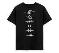 Spreadshirt Naruto Shippuden Anti-Symbole Der Akatsuki Teenager T-Shirt, 152/164 (12-14 Jahre), Schwarz