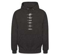 Spreadshirt Naruto Shippuden Anti-Symbole Der Akatsuki Unisex Hoodie, XL, Anthrazit