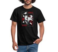 Spreadshirt Naruto Shippuden Cooles Design Mit Sasuke & Naruto Männer T-Shirt, L, Schwarz