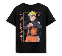 Spreadshirt Naruto Shippuden Design Mit Schriftzeichen Kinder T-Shirt, 110/116 (5-6 Jahre), Schwarz