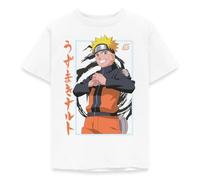 Spreadshirt Naruto Shippuden Design Mit Schriftzeichen Kinder T-Shirt, 122/128 (7-8 Jahre), Weiß