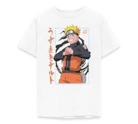 Spreadshirt Naruto Shippuden Design Mit Schriftzeichen Teenager T-Shirt, 152/164 (12-14 Jahre), Weiß