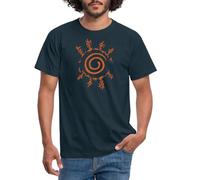 Spreadshirt Naruto Shippuden Symbol Hakke No Fuuin Shiki Männer T-Shirt, 4XL, Navy