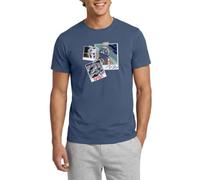 Spreadshirt NASA Greetings from The Moon Design Männer T-Shirt, 3XL, Dunkles Denimblau