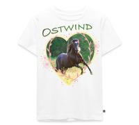 Spreadshirt Ostwind Der Große Orkan EIN Herz Für Pferde Kinder Premium T-Shirt, 122/128 (6 Jahre), Weiß