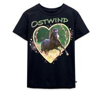 Spreadshirt Ostwind Der Große Orkan EIN Herz Für Pferde Kinder Premium T-Shirt, 134/140 (8 Jahre), Navy