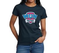 Spreadshirt Paw Patrol Mum Patrol Muttertag Mama Karneval Frauen T-Shirt, XL, Navy