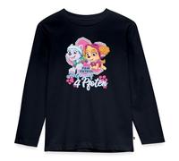 Spreadshirt Paw Patrol Skye & Everest Helfer Auf 4 Pfoten Kinder Premium Langarmshirt, 134/140 (8 Jahre), Navy