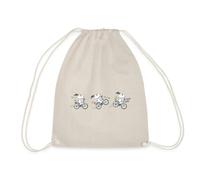 Spreadshirt Peanuts Snoopy Auf Fahrrad Turnbeutel, One size, Natur