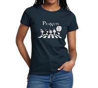 Spreadshirt Peanuts Snoopy, Charlie, Stella & Lucy Geburtstag Frauen T-Shirt, XXL, Navy
