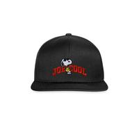 Spreadshirt Peanuts Snoopy Joe Cool Sonnenbrille Stick Snapback Cap, One Size, Schwarz/Schwarz
