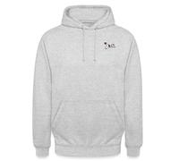 Spreadshirt Peanuts Snoopy Liebe Herz Love Stick Unisex Hoodie, 3XL, Hellgrau meliert