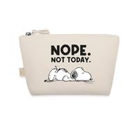 Spreadshirt Peanuts Snoopy Nope Not Today Bürohumor Täschchen, One Size, Natur