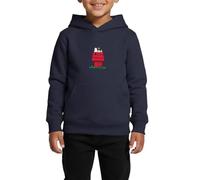 Spreadshirt Peanuts Snoopy Und Die Hundehütte Kinder Premium Hoodie, 158/164 (12 Jahre), Navy