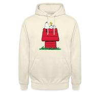 Spreadshirt Peanuts Snoopy Und Die Hundehütte Unisex Hoodie, XL, Vanille-Milchshake