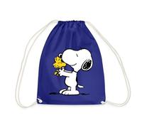 Spreadshirt Peanuts Snoopy Und Woodstock Turnbeutel, One size, Königsblau