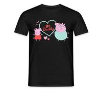 Spreadshirt Peppa Pig Design No. 1 Daddy: Peppa & Papa Wutz Männer T-Shirt, L, Schwarz