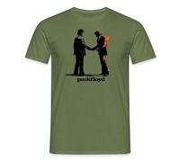 Spreadshirt Pink Floyd Album Cover Und Logo Männer T-Shirt, 3XL, Militärgrün