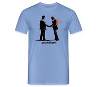 Spreadshirt Pink Floyd Album Cover Und Logo Männer T-Shirt, M, Carolina Blue