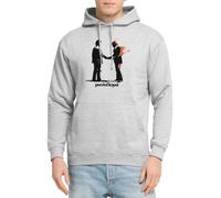 Spreadshirt Pink Floyd Album Cover Und Logo Unisex Hoodie, 3XL, Hellgrau meliert
