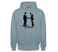 Spreadshirt Pink Floyd Album Cover Und Logo Unisex Hoodie, L, Nebelblau