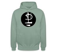 Spreadshirt Pink Floyd Logo Schwarz Weiß Unisex Hoodie