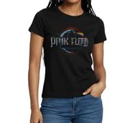 Spreadshirt Pink Floyd Prism Logo Frauen T-Shirt, M, Schwarz