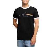 Spreadshirt Pink Floyd The Dark Side of The Moon Männer Kontrast T-Shirt, XXL, Schwarz/Weiß